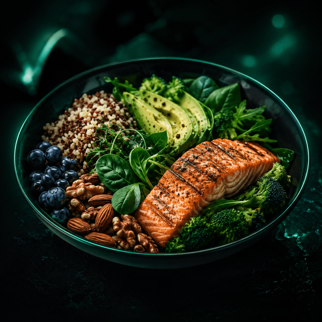 Plano alimentar com refeição saudável do FitPlannerAI